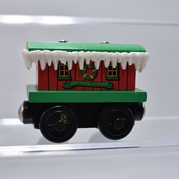 Winter Caboose Christmas Holiday Thomas & Friends Wooden Railway Train Tank - Picture 1 of 5